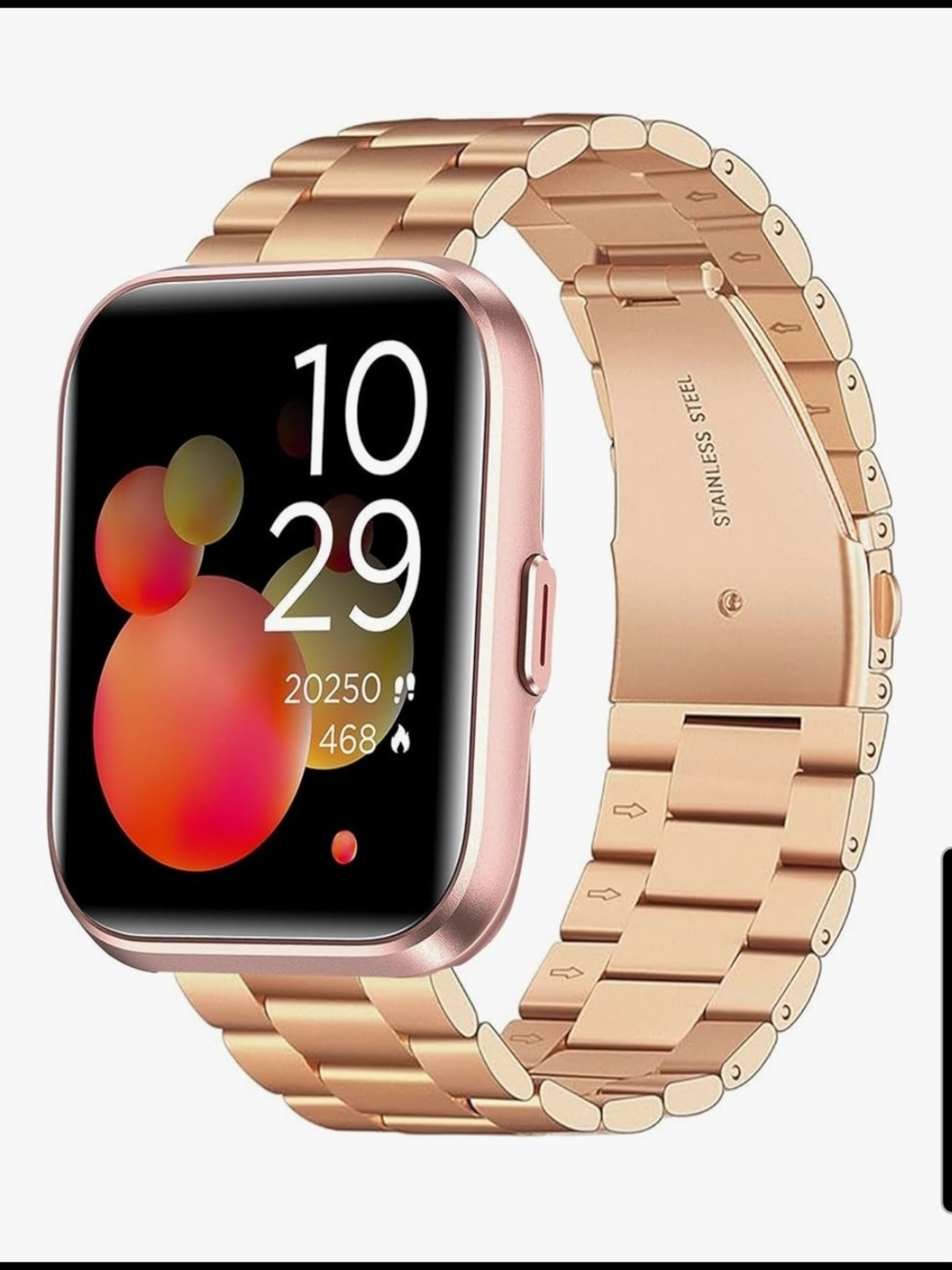 ID208 Plus Smart Watch Band Rose Gold Stainless Steel w/ Tool – New